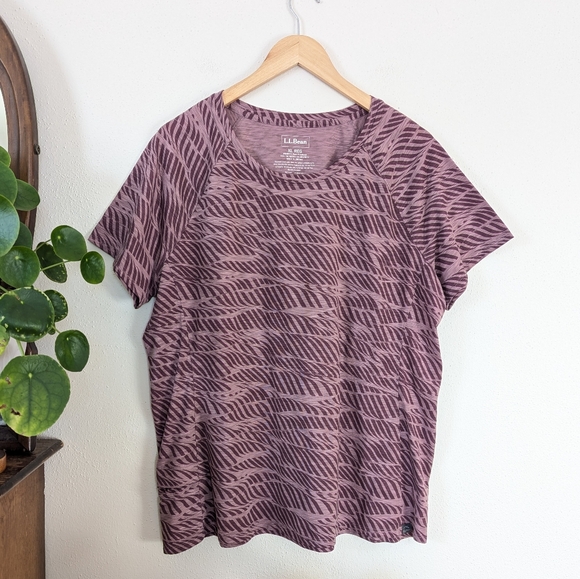 L.L. Bean Tops - L.L. Bean | Trail Tee | Zebra Purple | XL